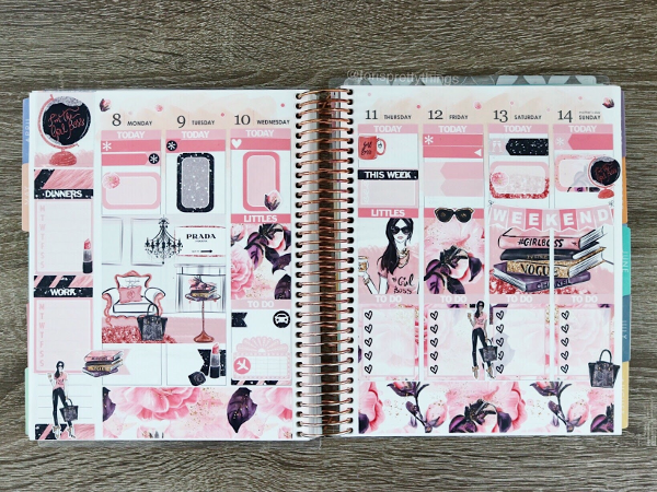 Glam Planner Girl Boss Kit - Erin Condren Colorful Life Planner - Tori's Pretty Things Blog
