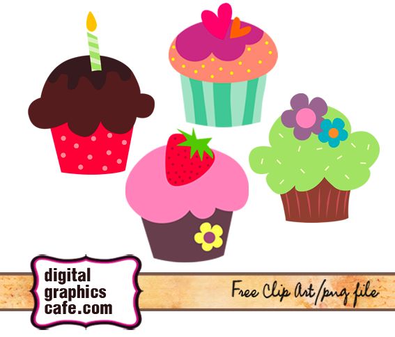 cupcake clipart vector free - photo #4