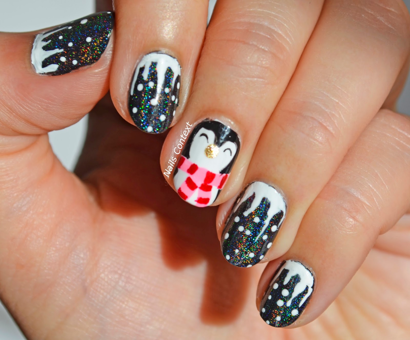 5. Quick and Easy Penguin Nails - wide 2