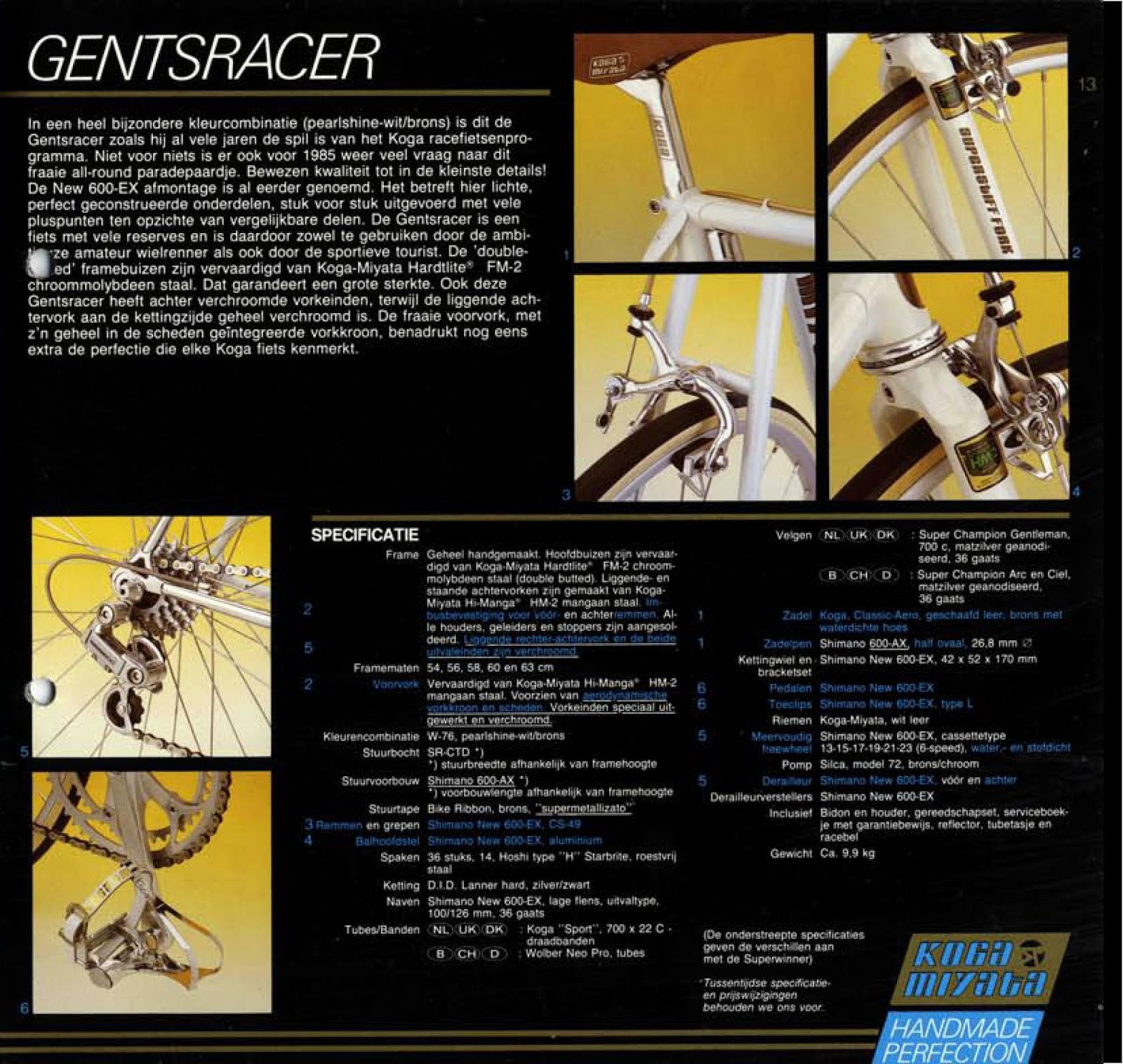 CATALOGUES KOGA MIYATA MIYATA 1985