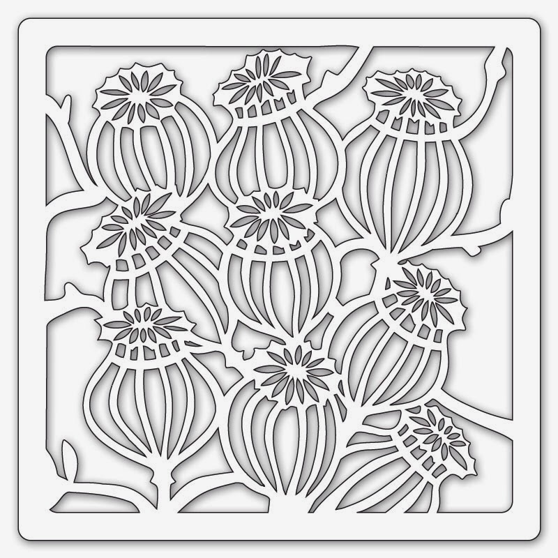 Barbara Gray's Blog. One Day at a Time. Seed Head Stencil A choice