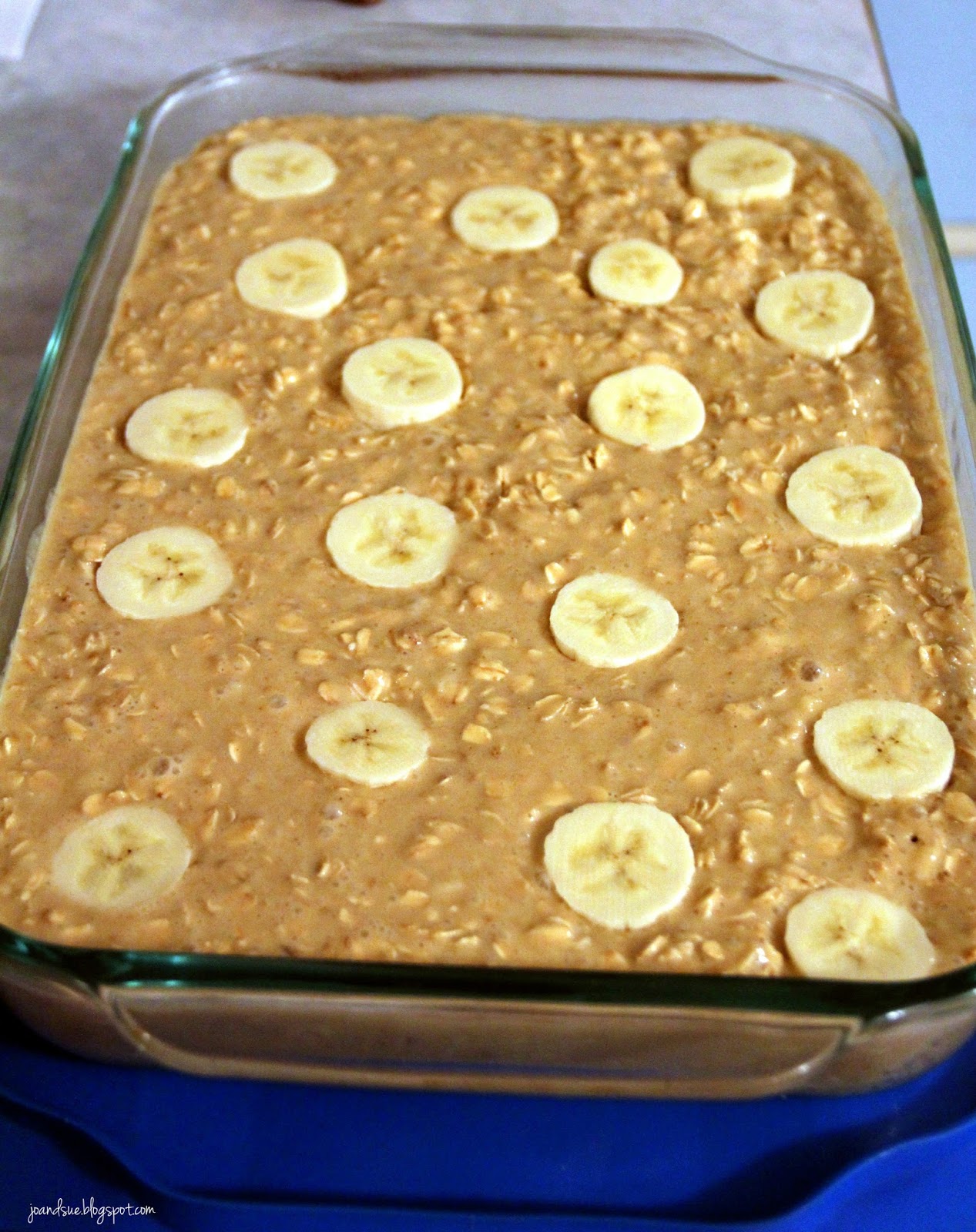 Jo and Sue Overnight Banana Peanut Butter Baked Oatmeal