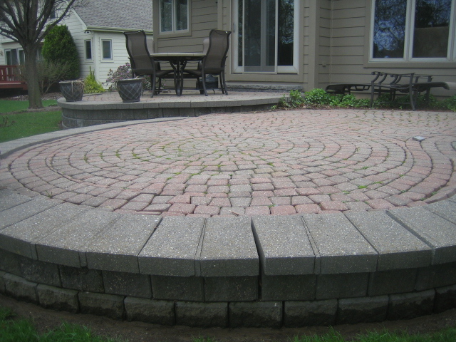 patio paver raised pavers brick before repair near