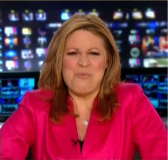 Ladies in Satin Blouses: jennifer westhoven - hot pink satin suit