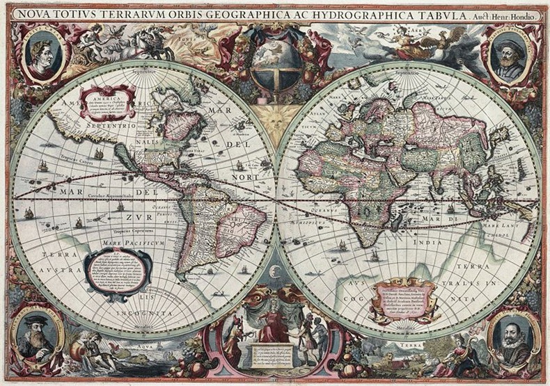 عالم رسم خرائط و اصبحت أساساً لخرائط العالم