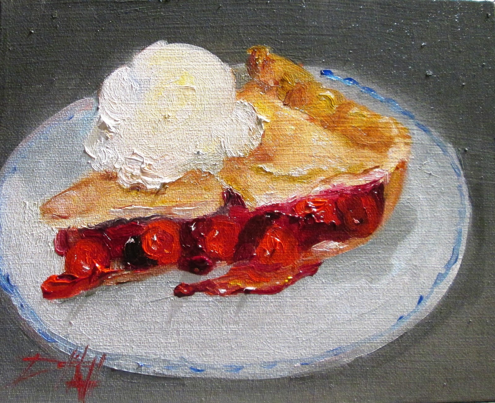 Painting of the Day, Daily Paintings by Delilah Cherry Pie