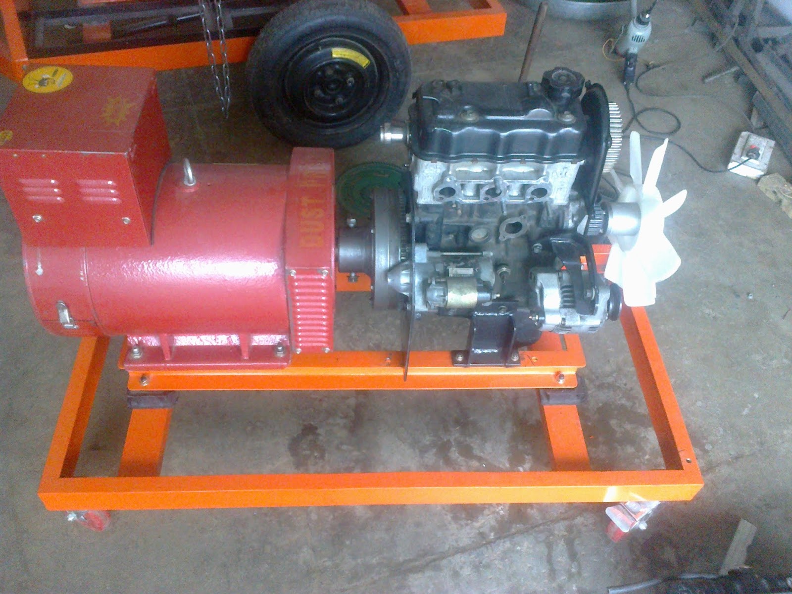 Make generator from car engine