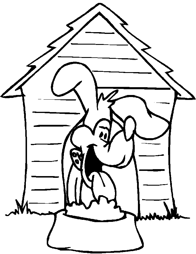 a pic of a dog coloring pages - photo #41