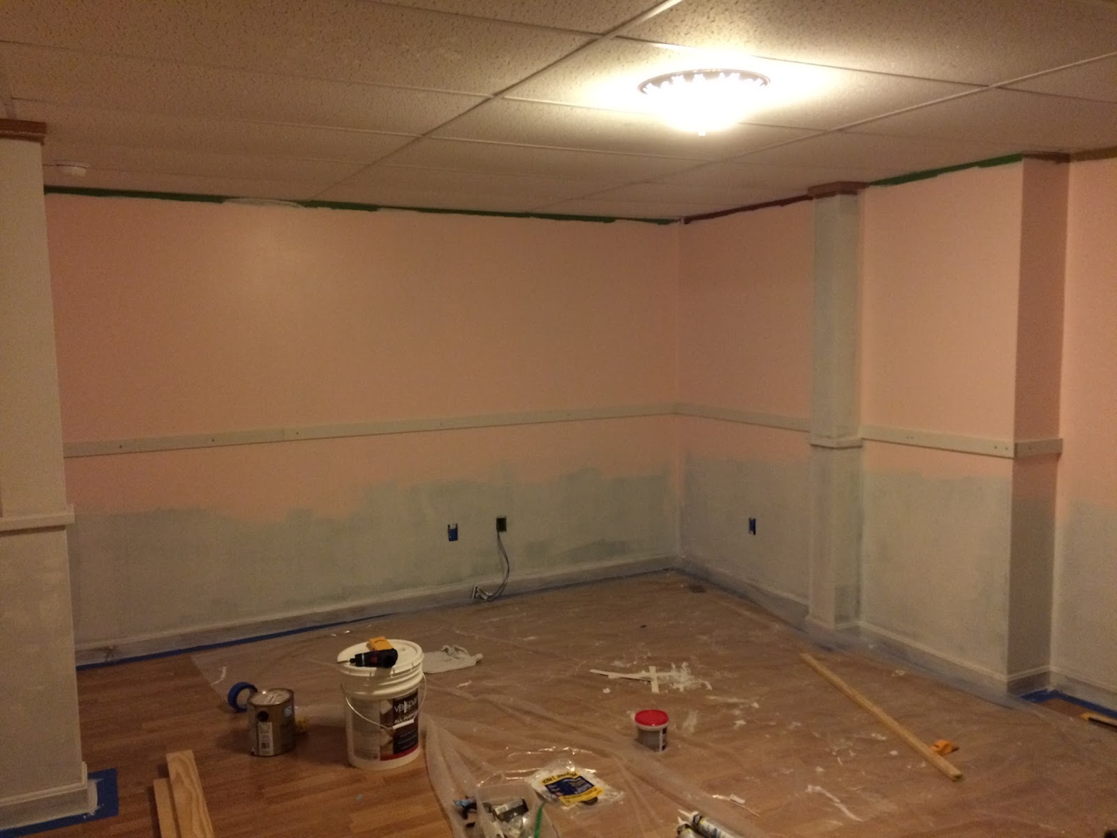 The Hobson Homestead Maila's Bedroom Primer, Paint, Chair Rail