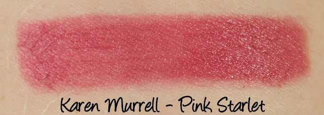 Karen Murrell - Pink Starlet Lipstick Swatches & Review