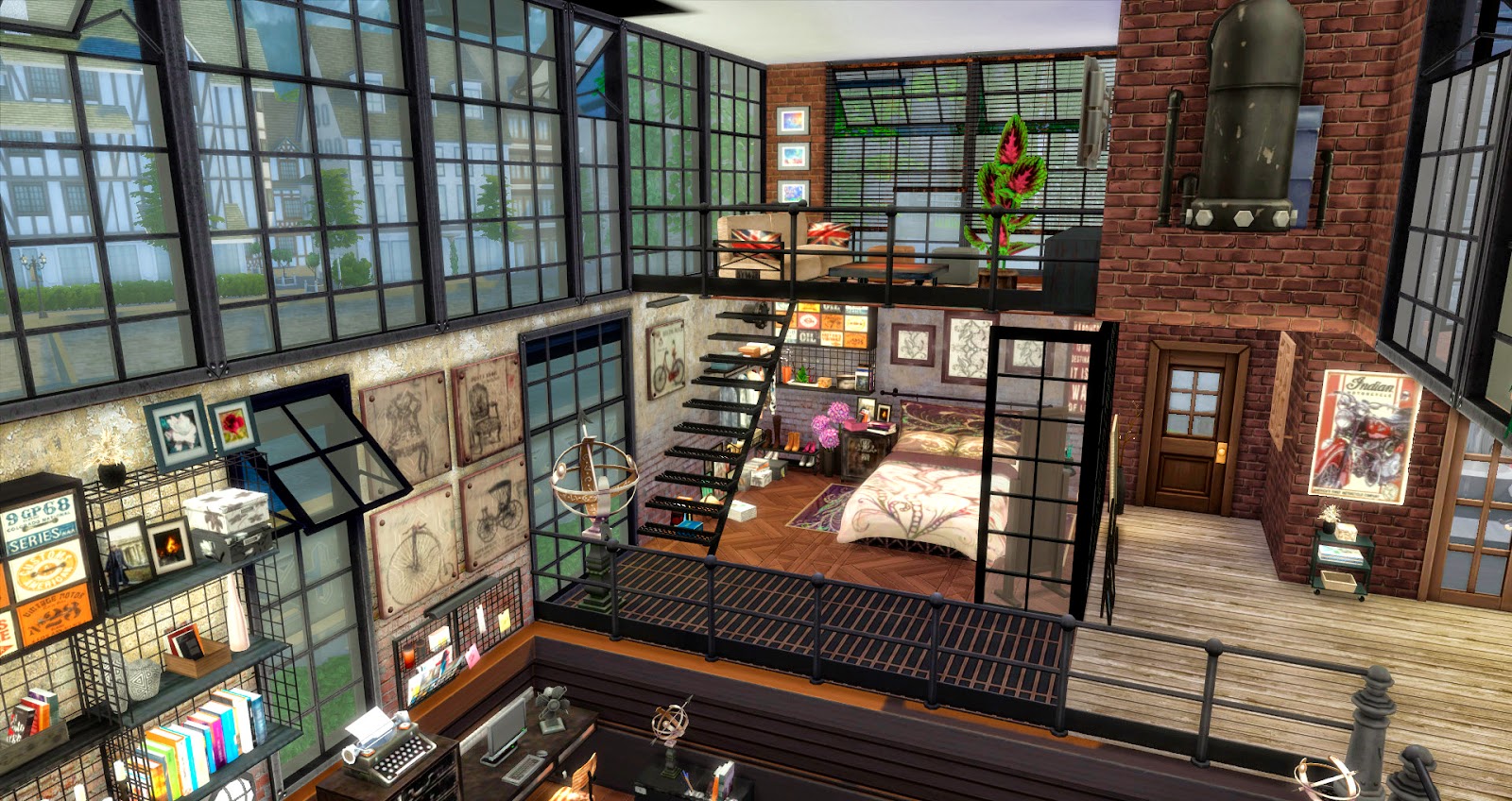 Pqsim4 Urban Chic Loft Sims 4 Custom Content - vrogue.co