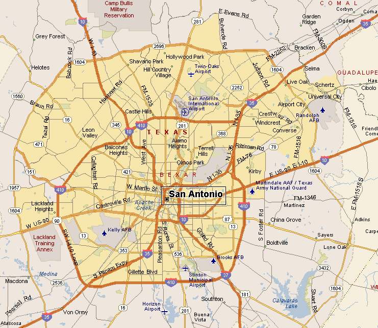 32 Map Of San Antonio Neighborhoods - Maps Database Source