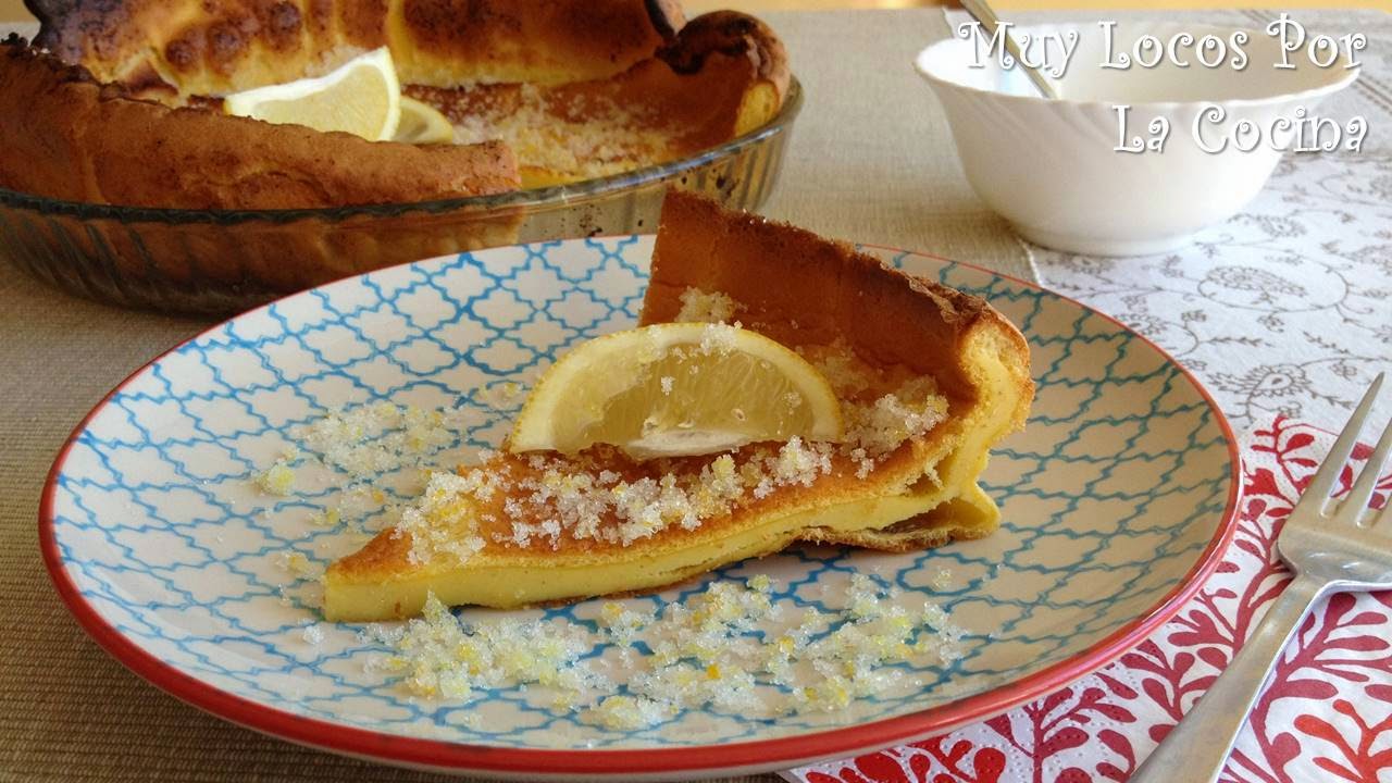 Lemon Sugar Dutch Baby (German Pancake o Tortita Alemana con Azúcar de Limón)