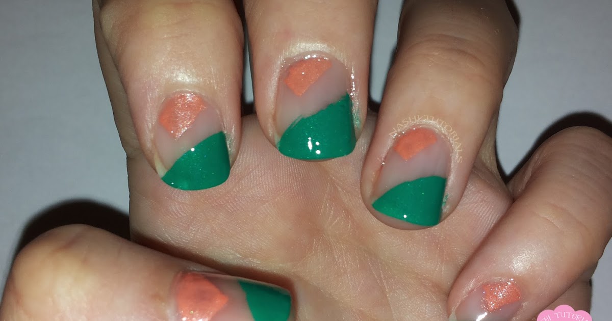 Nashi Tutorials Back To School Nail Art using Tape