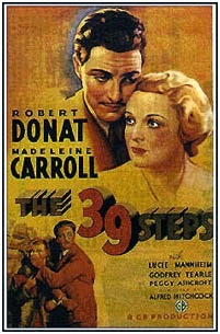 Cartel original de la película The 39 Setps