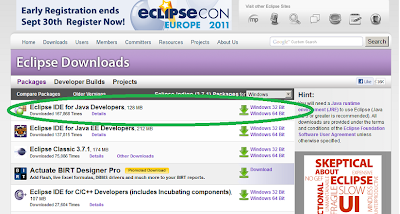 Download Eclipse IDE for Java Developer