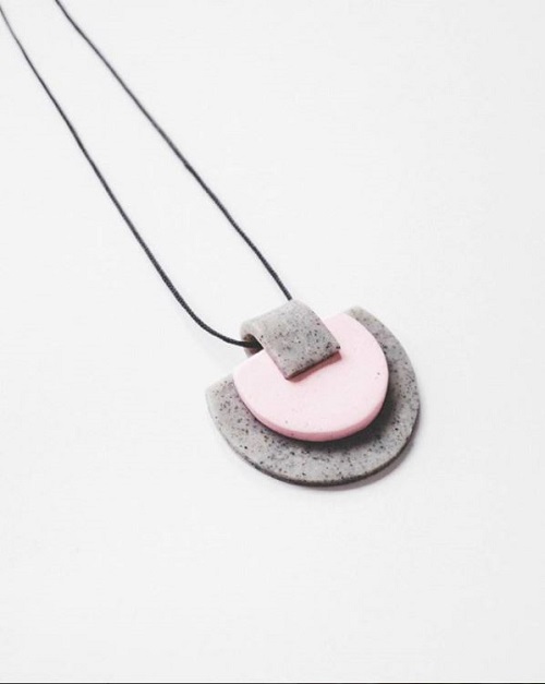 Minimalist Polymer Clay Jewelry by Studio Iebis / The Beading Gem