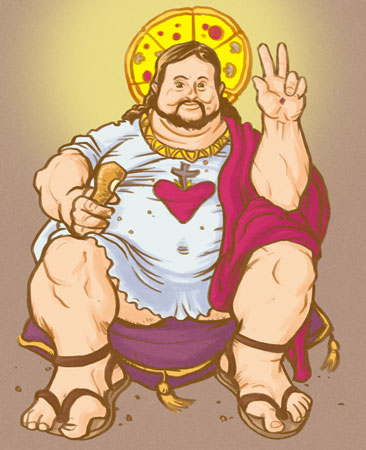 Cool fat Jesus picture