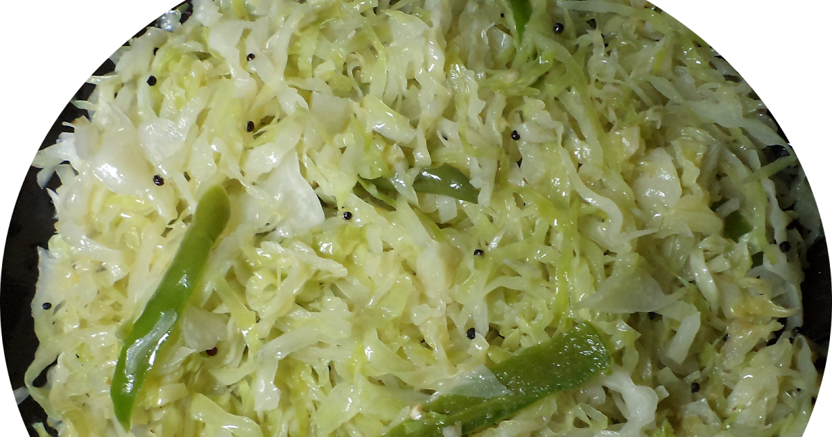 Mouthwatering Food Recipes 212) CABBAGEA UPKARI