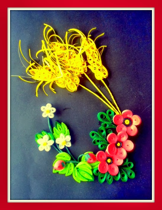 Hand Crafts by Anjali Vinod Quilled Scenery