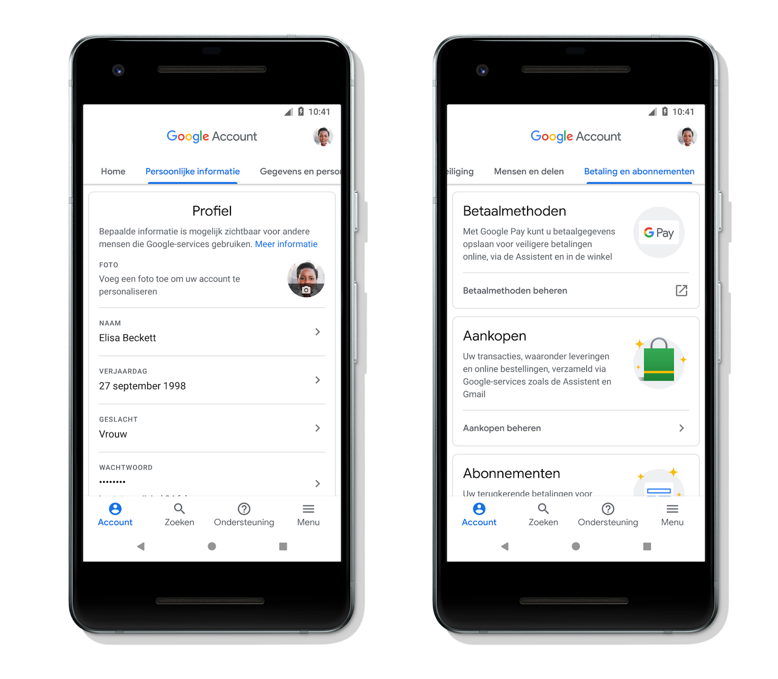 Google Account vernieuwd en verbeterd voor jou