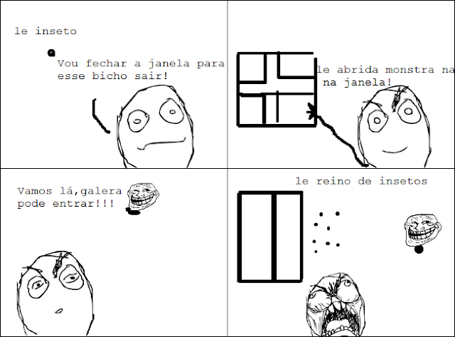TIRINHAS MEMES: Insetos Trolls