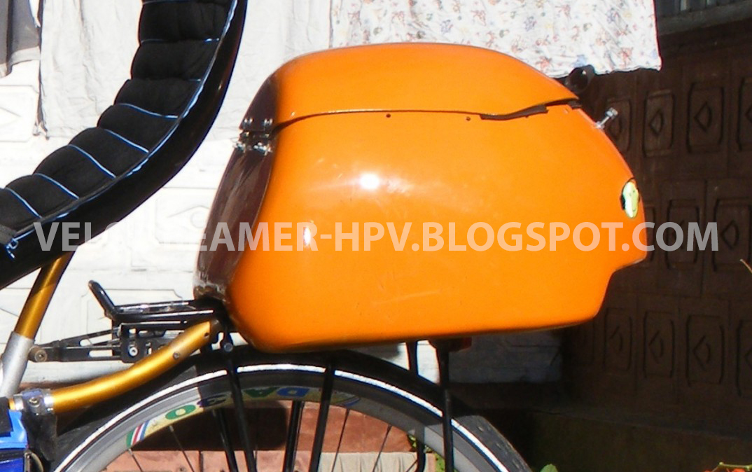 Recumbent bike bag solid pannier, trike carrier