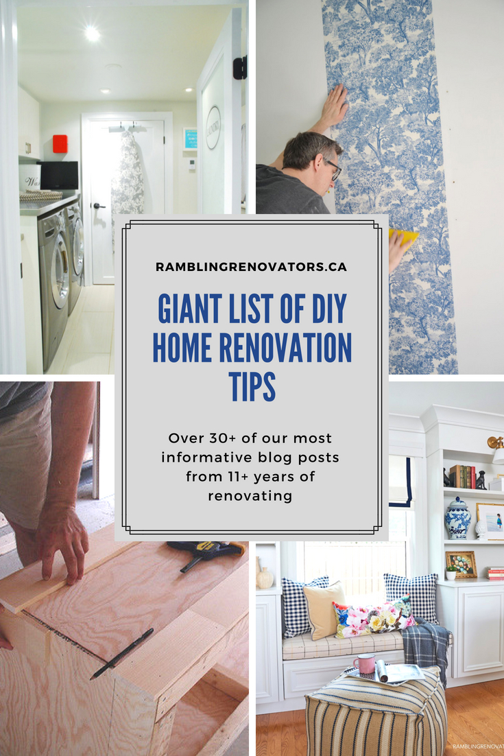 A Giant List of DIY Home Renovation Tips Rambling Renovators
