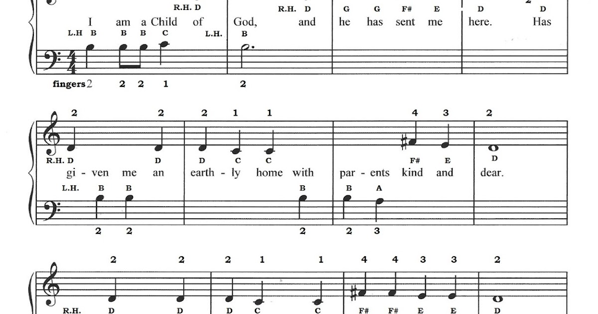 CAROL'S LITTLE BEGINNER'S PIANO I am a child of God