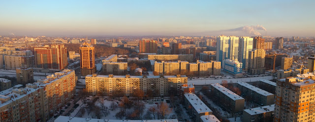 Центральный район с высоты Виды с ЖК Олимп