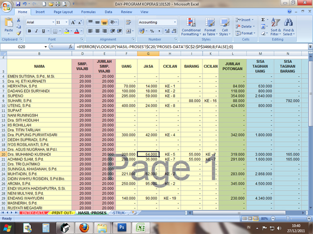 Contoh Laporan Keuangan Di Excel - Contoh Hu