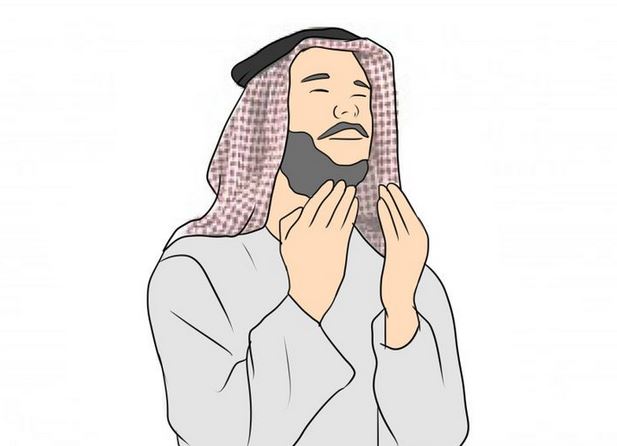 Gambar Berdoa Wanita Pria Muslim Sujud Doa Islami Kartun Muslimah