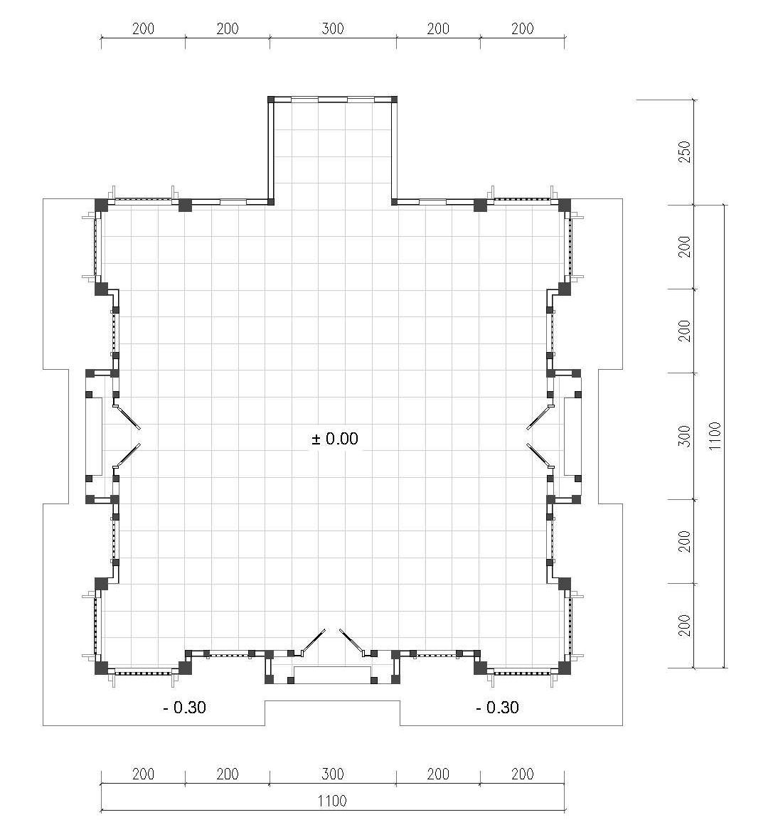 Gambar denah dan tampak Masjid Ukuran  11 x 11 m Home 