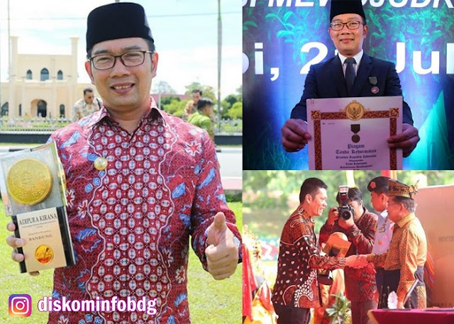 Kota Bandung Raih Piala Adipura, Piala Adiwiyata Mandiri, dan Tanda Kehormatan Satyalencana Pembangunan 2016