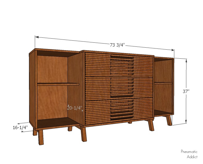 How to Build a Modern Dresser Bookshelf Combo Pneumatic Addict