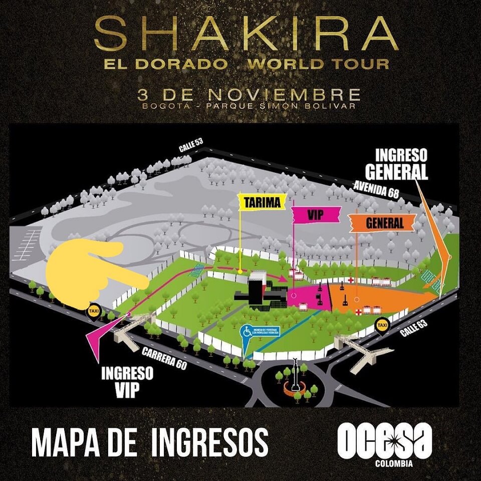 Concierto de SHAKIRA en Bogotá 2018 | Zona Bogota DC