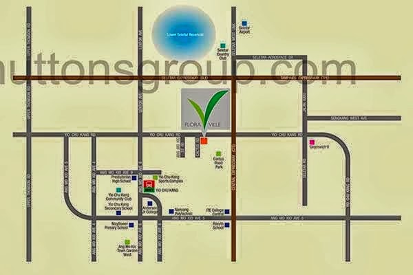 Florville @ Cactus Road Location Map