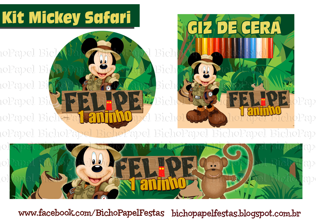 Kit Festa Mickey Safari