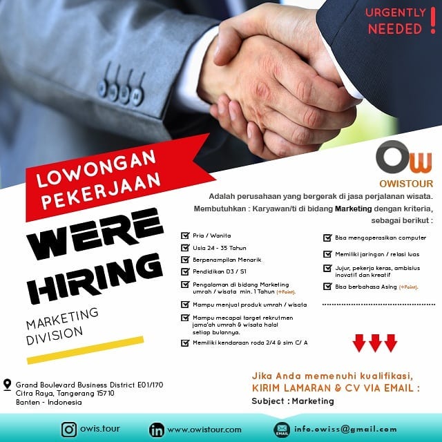 Lowongan Kerja 28 Maret 2019