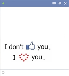 Don't Like You But Love You Emoticon
