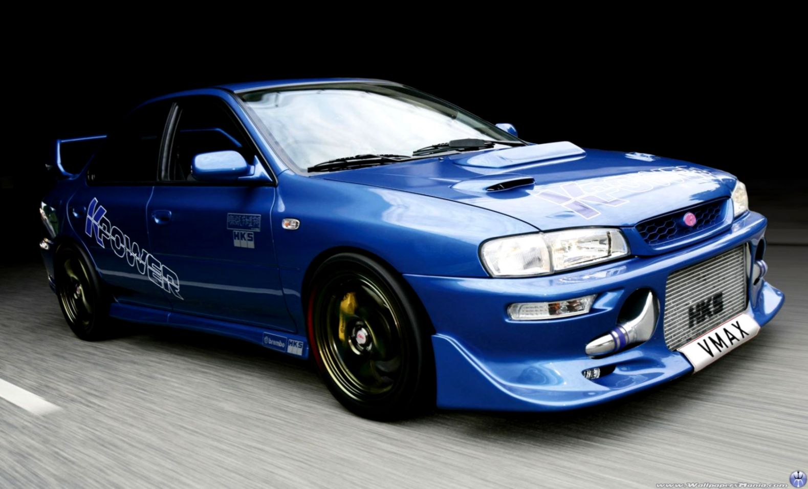 Subaru Impreza Wrx Sti Blue Car Hd Wallpaper Wallpapers World