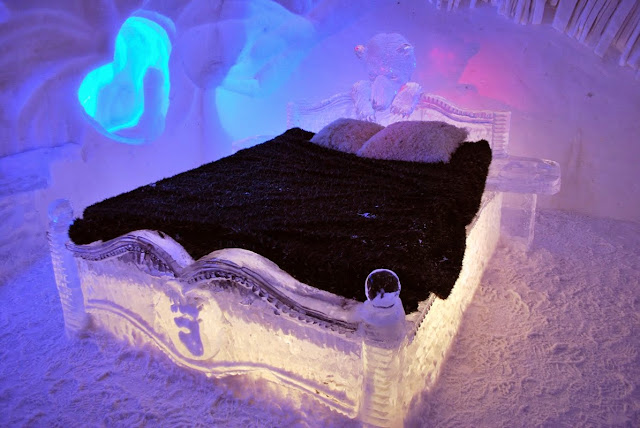 Hotel de Glace - habitación de hielo para matrimonio