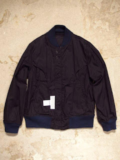 FWK by Engineered Garments Aviator Jacket in Dk.Navy High Count Twill Spring/Summer 2015 SUNRISE MARKET