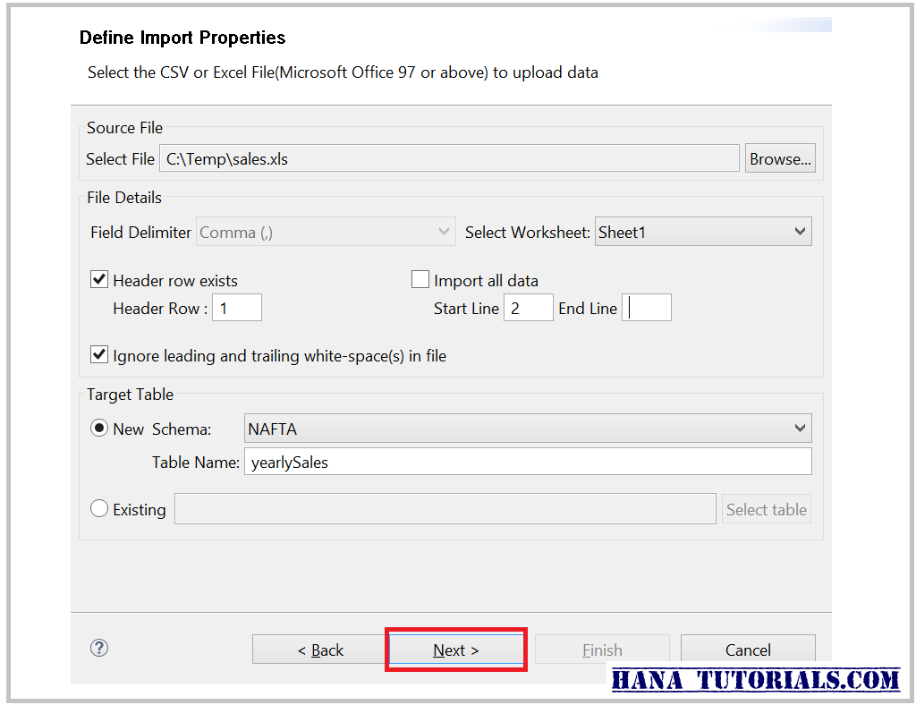 HANA Tutorials How to load data into SAP HANA from flat file?