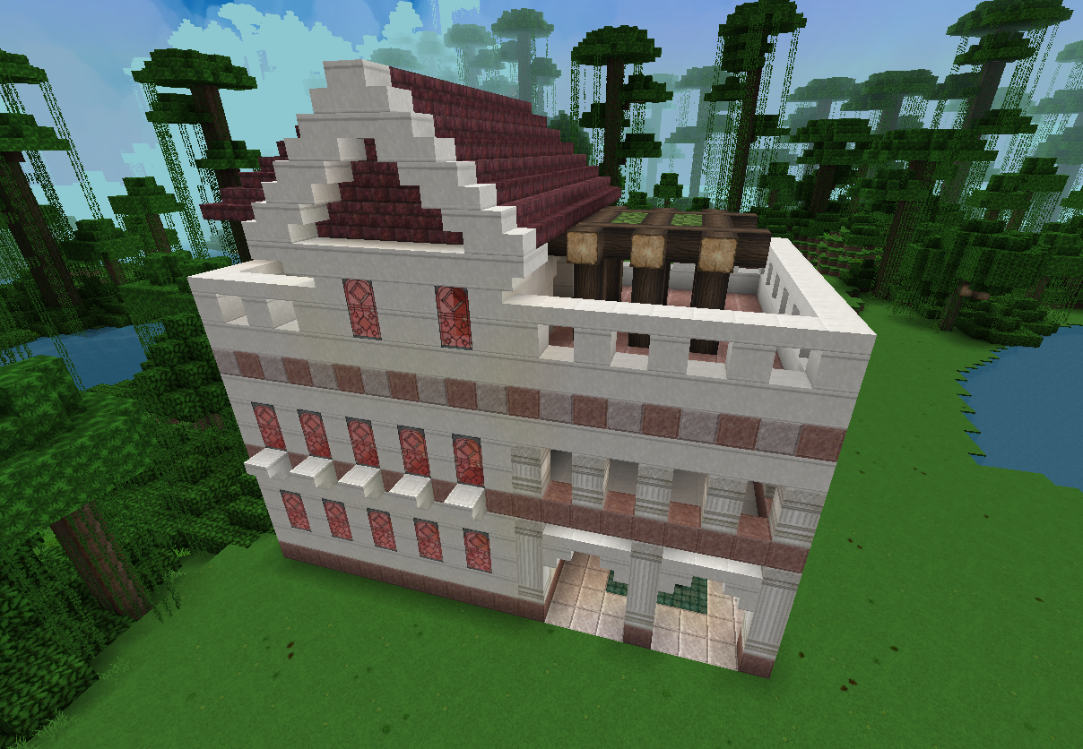 Minecraft Decoration Building: Buildings: Classic Roman Villa (Mansion) .
