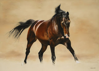 realistas-pinturas-caballos-pastel-oleo