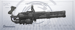 MAU-201/A unit Minigun - Gatling type machine gun Multi barrel firearm