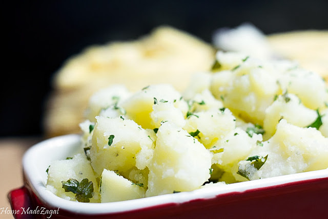 Lebanese Potatoes - A deliciously easy potato salad dressed with a citrus blend that can become the starring side dish at any potluck and holiday party