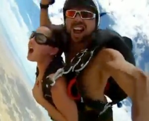 Two people make history by becoming the first to have sex while skydiving taking doin it to new heights