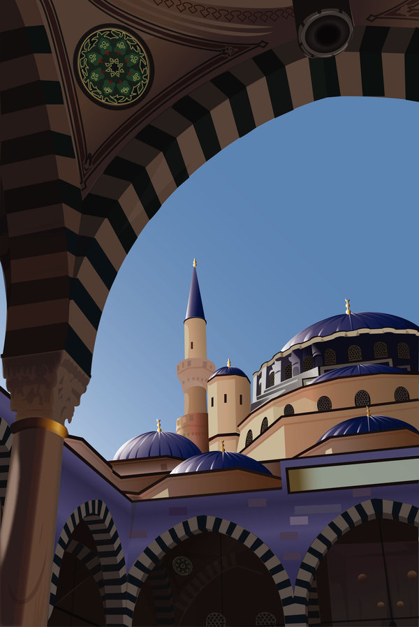 10 Free Mosque Vector Graphics Download